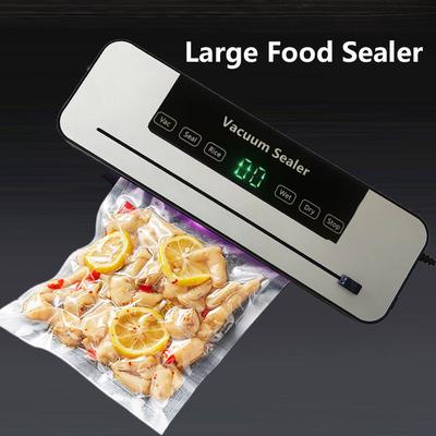 Large-Sized Household Automatic Vacuum Sealer Wet & Dry Compatible Vacuum Packaging Machine Food Sealer EU Plug (English or Russian Version)