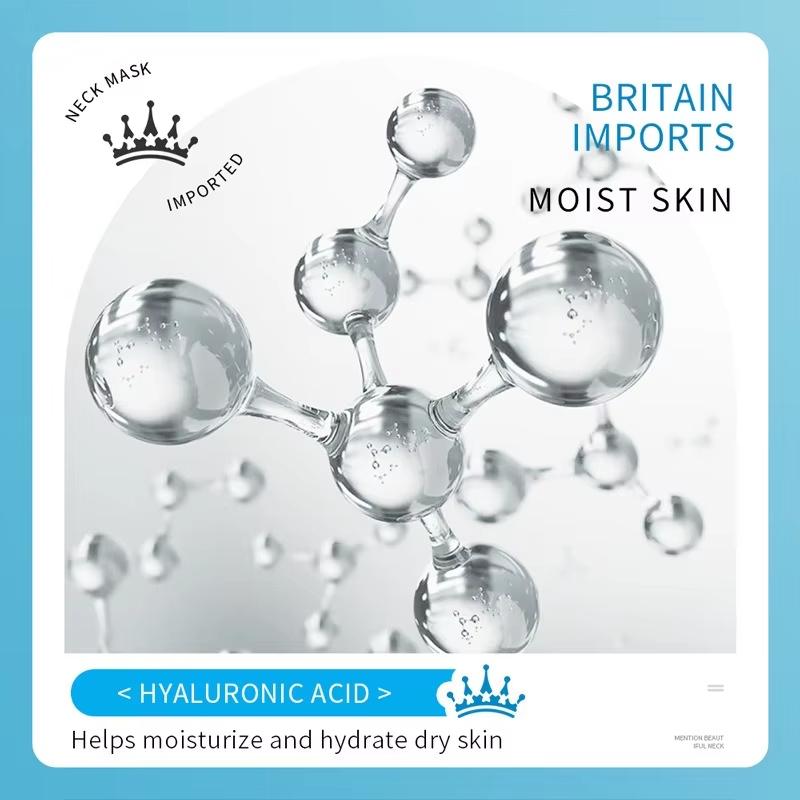 1/5/10PCS SADOER Hyaluronic Acid Neck Mask Collagen Firming Neck Masks Nourishing Brightening Beauty Moisturizing Necks Skin Care