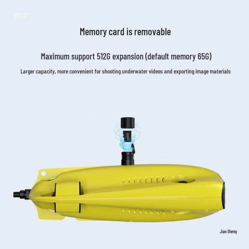 GLADIUS S Underwater Drone: HD Fish Finder & Live Broadcast with Remote Control.