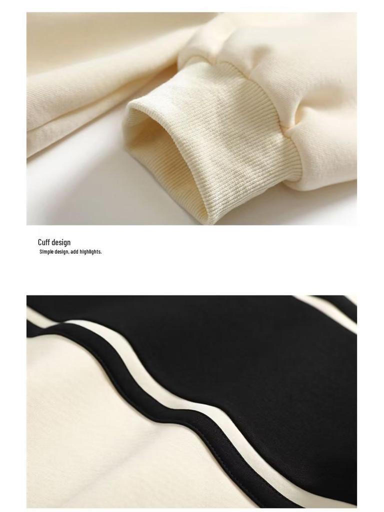 2023 Herbst Koreanisches Colorblock-Streifen-Herren-Sweatshirt - Trendiges Langarm-T-Shirt für Paare