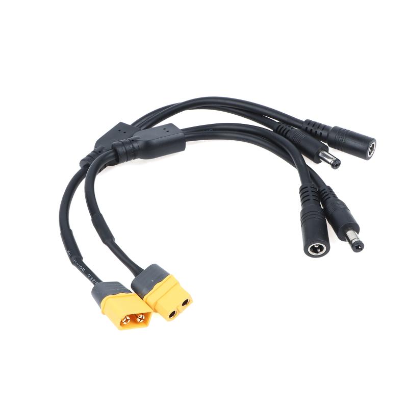 XT60 Stecker auf DC5521 Splitterkabel 1 zu 2 DC 5.5X2.1 Stecker Buchse 0.75 Quadrat Millimeter Draht 19V 24V Netzkabel Adapter