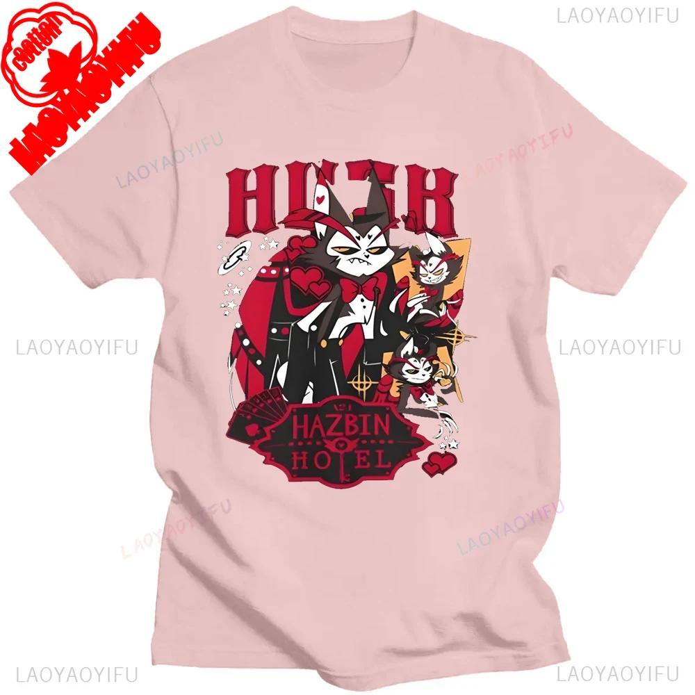 Hazbin Hotel Lucifer 2025 T-Shirt Comfortable Personality High Quality Cotton Tops Two-dimensional Nostalgia Retro Unique
