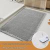 Alfombrilla de Baño con Borlas de Gofre Japonés: Antideslizante, Adhesivo Termofusible, Felpudo Absorbente para Puerta