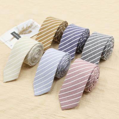 Men'S Tie 6Cm British Style Tie Men'S Dress Business Black Narrow Tie