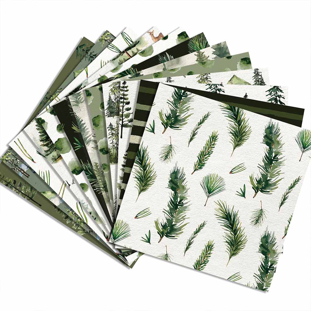 24 Sheets Green Leaves Tissue Paper Sheets,30x30CM Botanical Printed Leaf Wrapping Paper for Wrapping Gifts Birthday Festival