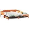 VidaXL Daybed with Trundle Bed Wax Brown 90x190 Cm Solid Pine, Sofa Bed, Guest Bed, Wooden Daybed, Bed of 850910