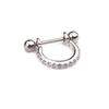 1Pc Exquisite Stainless Steel Cartilage Earring Cubic Zirconia Ear Studs Piercing Jewelry