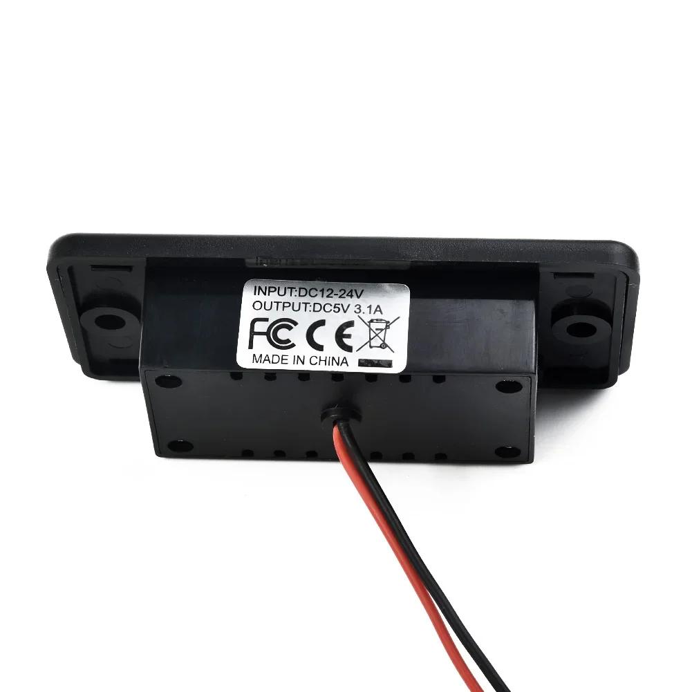 Priză de încărcare cu porturi USB duble pentru camper, pentru RV, autorulotă, camping, caravană, marină, autobuz, DC5V/3.1A, 12V, modificare încărcător