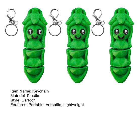 1/2/3Pcs Cartoon Outdoor Pattern Exquisite Shape Keychain Decoration