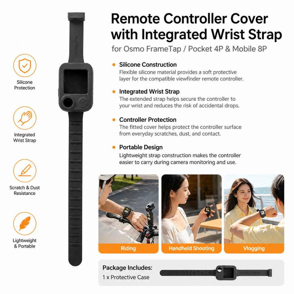 Wrist Strap Protective Case Silicone Remote Controller Strap for Osmo FrameTap Camera Accessories