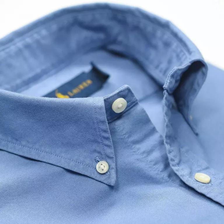 Polo Ralph Lauren Logo Embroidered Button-Down Slim Fit Long Sleeve Shirt Men shirts Blue 710723610-010