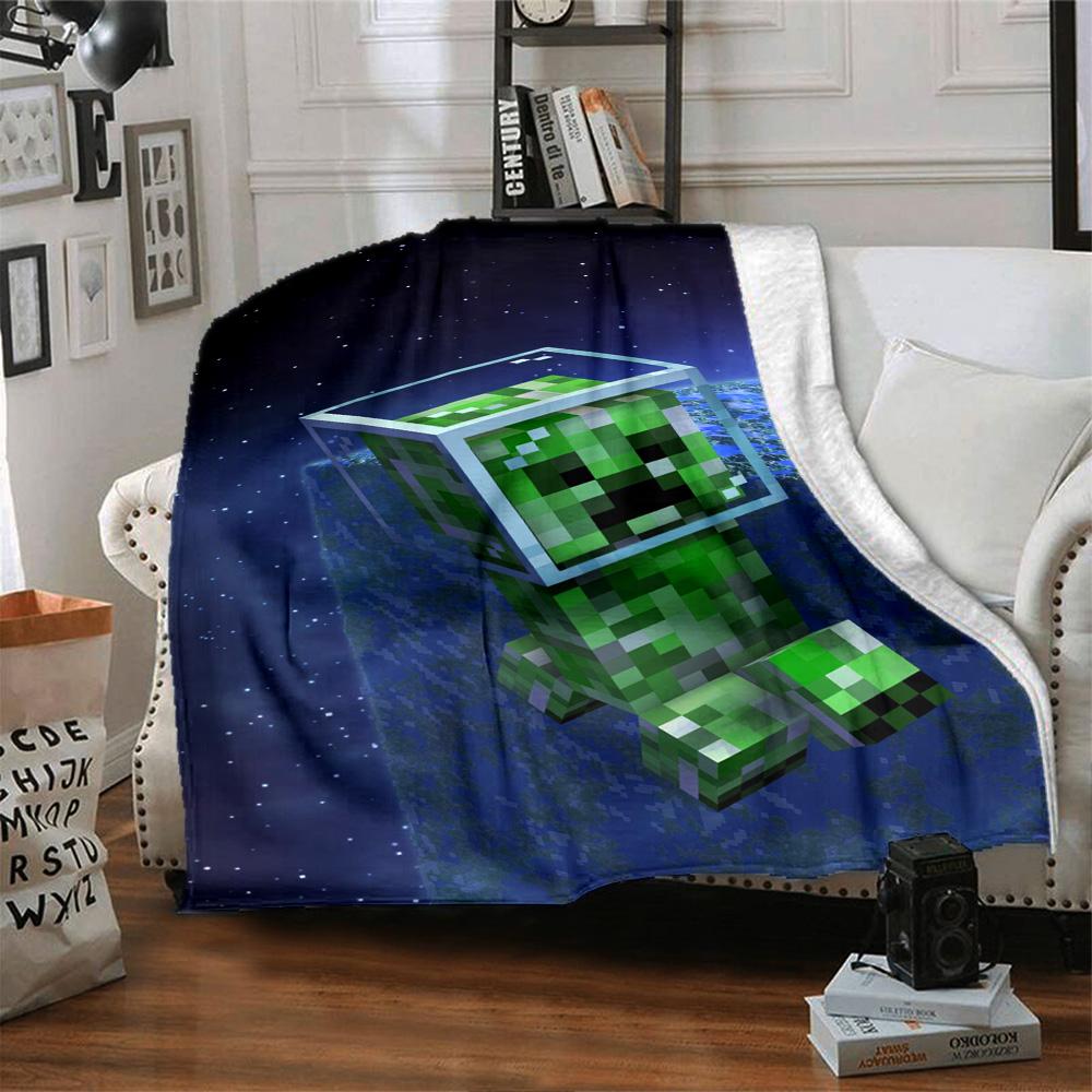Minecraft Blanket Comfortable Perfect for Seaside Sofa Couch All-Season Use Modern Best Holiday Gift for Friends Family