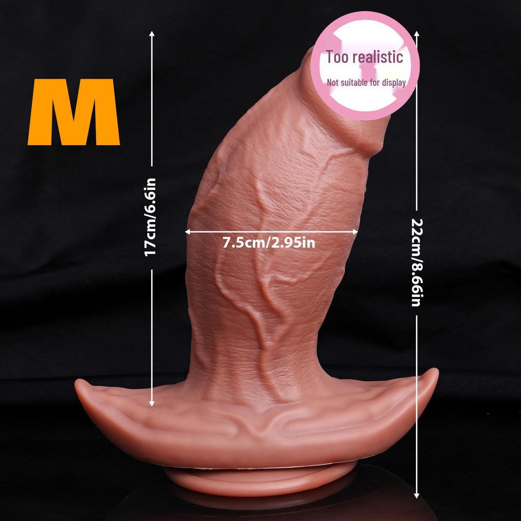 Silikon Vorhaut Simulation Dildo für Frauen mit großer Saugnapf - Europäischer & Amerikanischer Stil Erwachsenen Sexspielzeug für Frauen