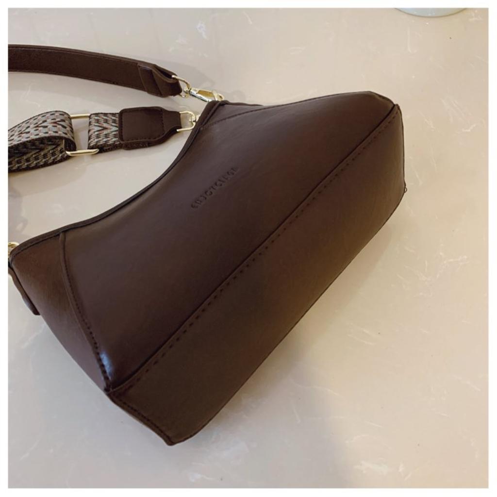  Crossbody Handbag Women PU Simple Versatile Daily Commute