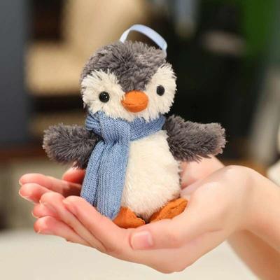 Kawaii Penguin Plush Toys Cuddly Soft Stuffed Animal Plushies Scarf Penguin Pendant Toy Cute Decoration Kids Grils Birthday Gift