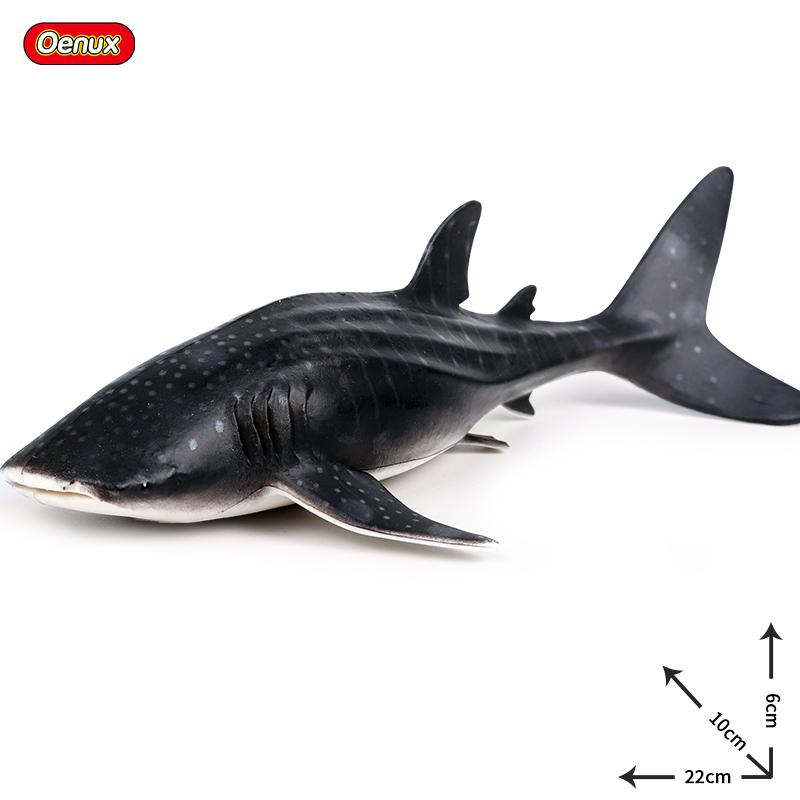 Oenux Ocean Animals Action Figures Sealife Shark Whare Megalodon Model Figurines PVC Home Decoration Kid Cognitive Education Toy