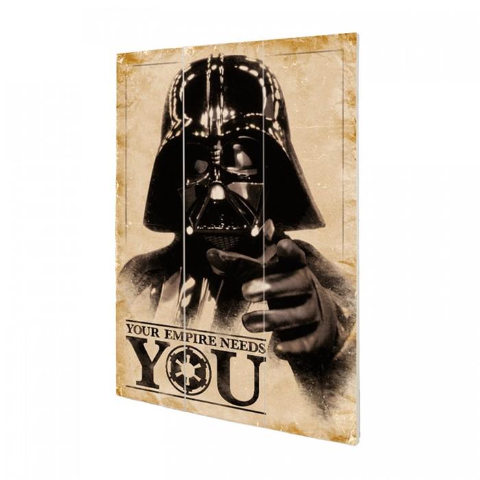 Star Wars Your Empire Needs You Wood Print