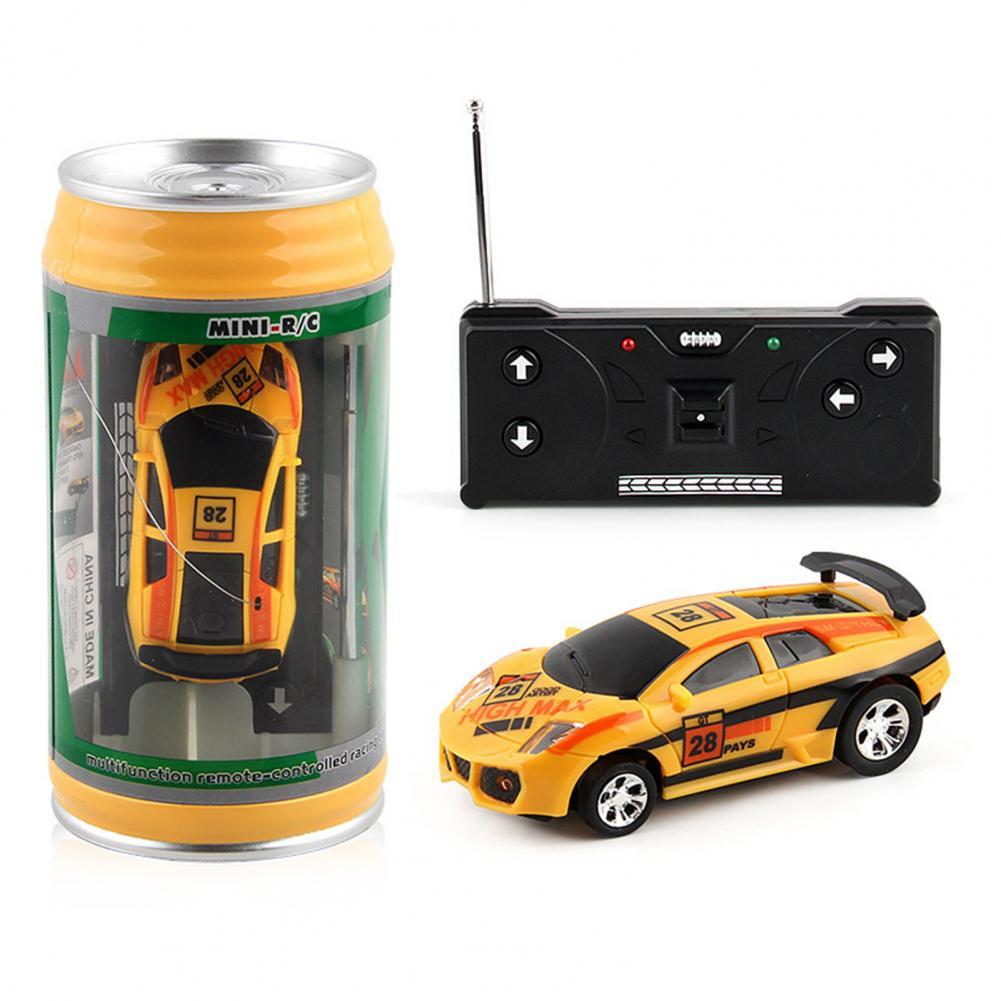 4 Colors Rc Car Can Box Car Creative Mini Rc Car Radio Remote Control Light Micro Racing Car Toy For Boys Kids Gift