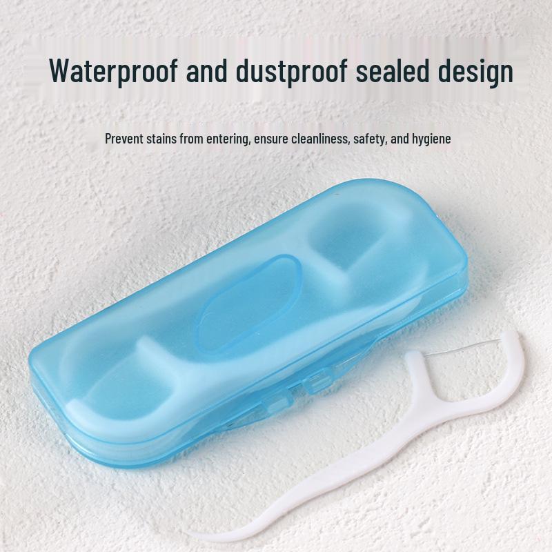 Portable Floss Case with Disposable Floss Picks - 10 Pack