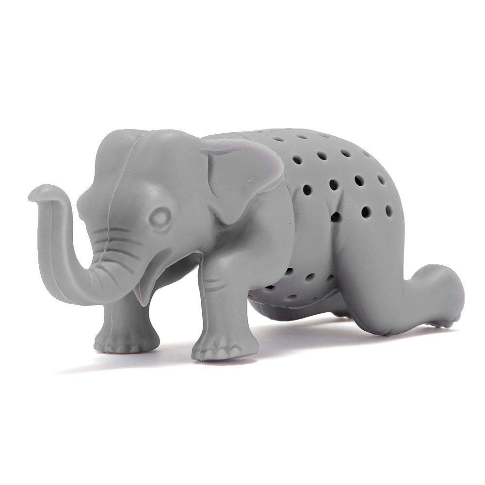 Carolata Animal Tea Strainer (Asian ElephantDishwasher and Microwave SafeSilicone) Cute Animal Tea Strainer Tea Infuser Gift