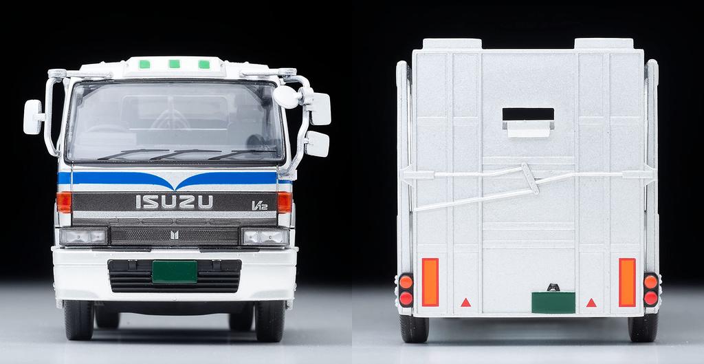 TOMYTEC Tomica Limited Vintage Neo Scale Isuzu 810EX Car Transporter Antico ASZ022 Vehicle Transport Trailer 1/64 LV-N225b (Silver) - (Assembled)