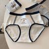 British Teddy Bear Pure Cotton Women's Antibacterial Underwear, Mid-Rise, Extended Crotch, A-Class, Baby Soft.