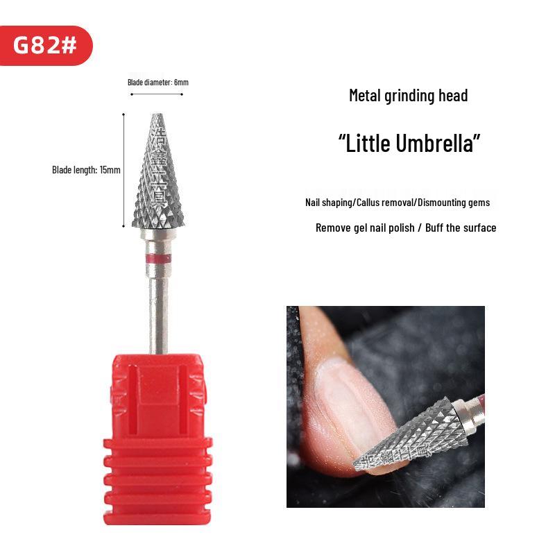 Tungsten Steel Tapered Nail Drill Bit for Gel Polish Removal