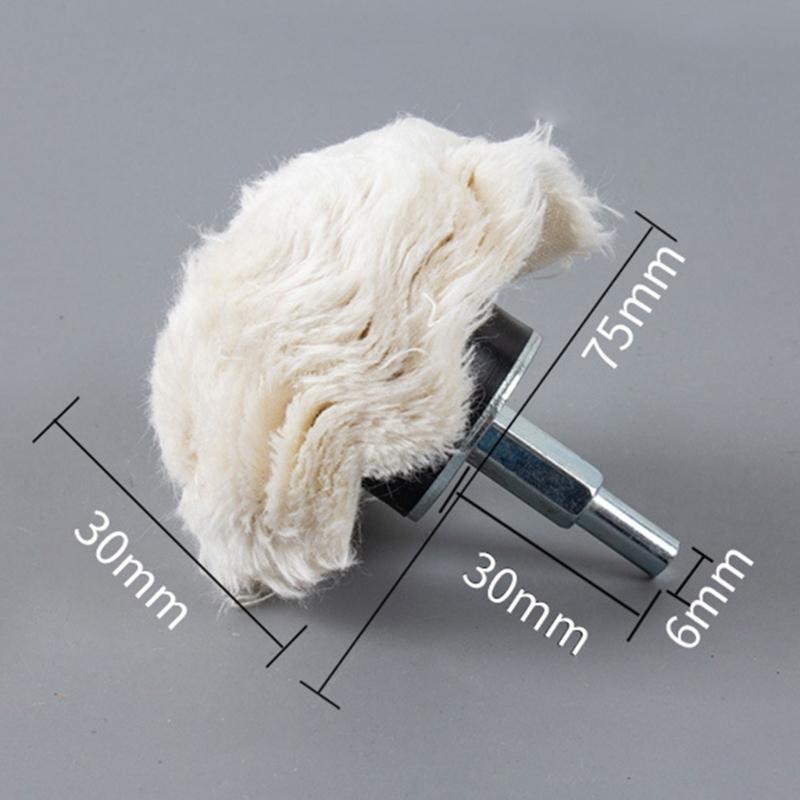 Heavy Dutys 6pcs Polishing Pad Buffing Wheel Heat Resistant Cotton Pad For Power Tool And Handheld Devices Attachment