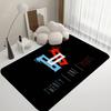 Popular T-Twenty One Pilot Band Floor Mat INS Style Soft Bedroom Floor House Laundry Room Mat Anti-skid Household Carpets