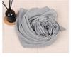 Pure White Medium-Thickness Soft Skin-Friendly Unisex Scarf Shawl