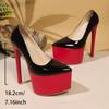 Night Club High Heels Women. Cm Thin Heel Water Table Sexy Super High Heel Single Shoes Shallow Mouth Pointed Head Catwalk Single Shoes Women