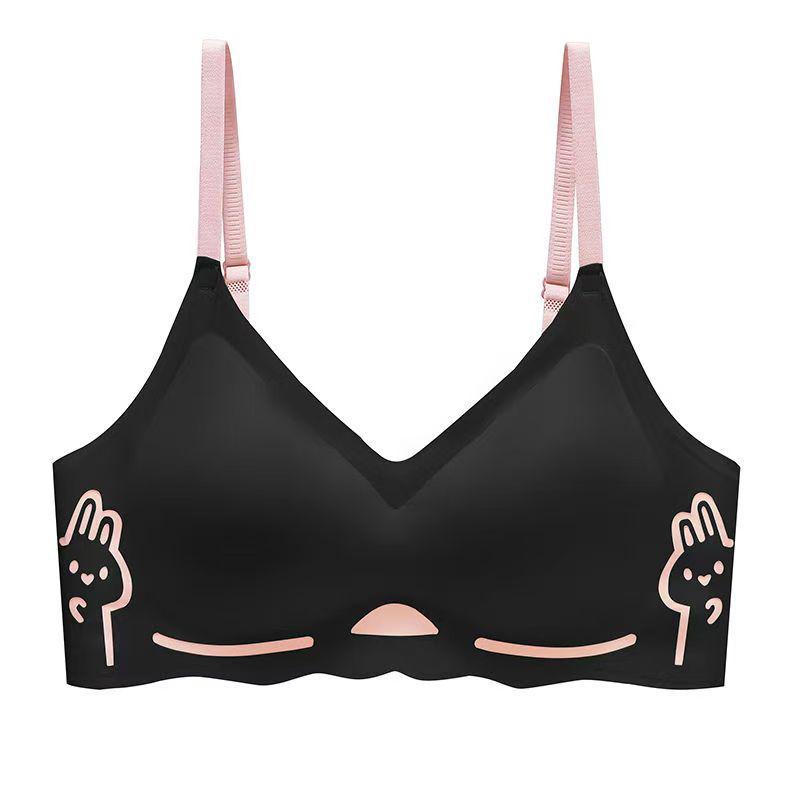 

Бесшовный женский бюстгальтер Six Rabbits: Увеличение маленькой груди, Невидимая поддержка, Красивая спина, Удобная посадка XL (suitable for 50-70 kg) чёрный