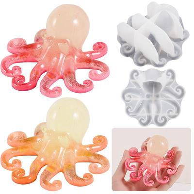 3D Octopus Silicone Mold DIY Handmade Crystal Epoxy Resin Plaster Molds Desktop Ornament Home Craft Decoration Making Supplies