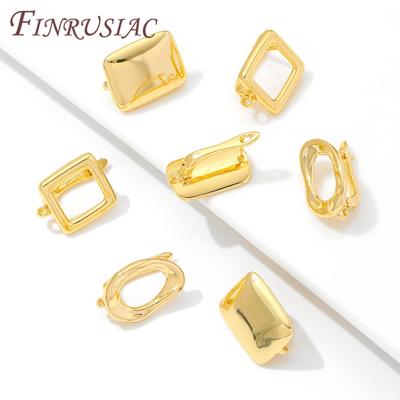 Shvenzy Earwires Fasteners 18K Real Gold Plated Earring Hooks,Earring Fixtures For Jewelry Making,DIY Earring Making Accessories
