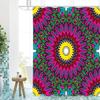 National Style Mandala Bathing Curtain  Bathroom Letters Shower Curtain Waterproof With 12 Hooks Fishes Home Deco Free Ship