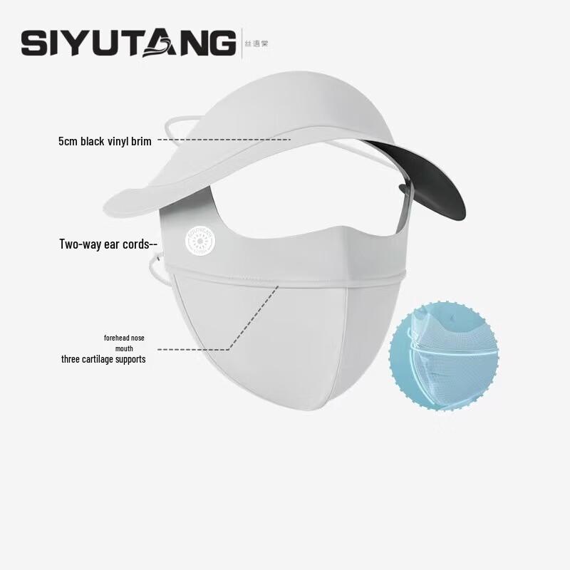 SIYUTANG Full Face Sun Protection Mask with Brim