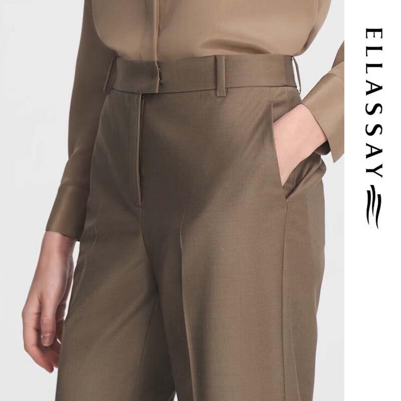 ELLASSAY Women's Elegant Straight-Leg Trousers