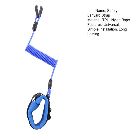 Boat Stop Switch Simple Installation Universal Outboard Motor Engine Cut Off Stop Tether Wrist Strap Kayak Accessories