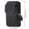 Vertical Outdoor Sports Waist Bag Cowhide Leather Phone Belt Hanging Pouch  Outdoor Sports