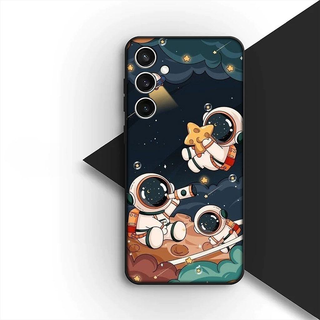 Phone Cover for Motorola Moto Edge 70 60 Fusion NEO Pro G Stylus G56 G96 G04 G05 20 Case Moon Astronaut Universe Galaxy Stars