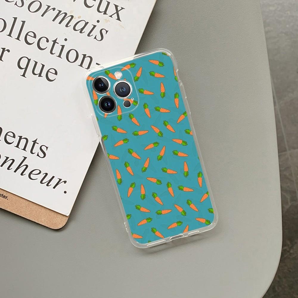 Cute carrots paint Phone Case For iPhone 15 14 13 12 11 Pro Max XS X XR SE 2020 6 7 8 Plus Mini Protective Shell