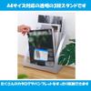 KINOKINO Catalog Stand Magazine Rack Brochure Display Stand Commercial Office 3 Tiers (A4 Silver)