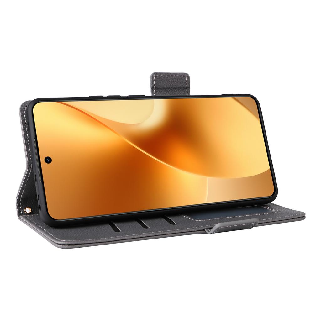 For Realme 15 Pro 5G/15 5G Case with Wrist Strap Litchi Texture PU Leather Wallet Phone Cover
