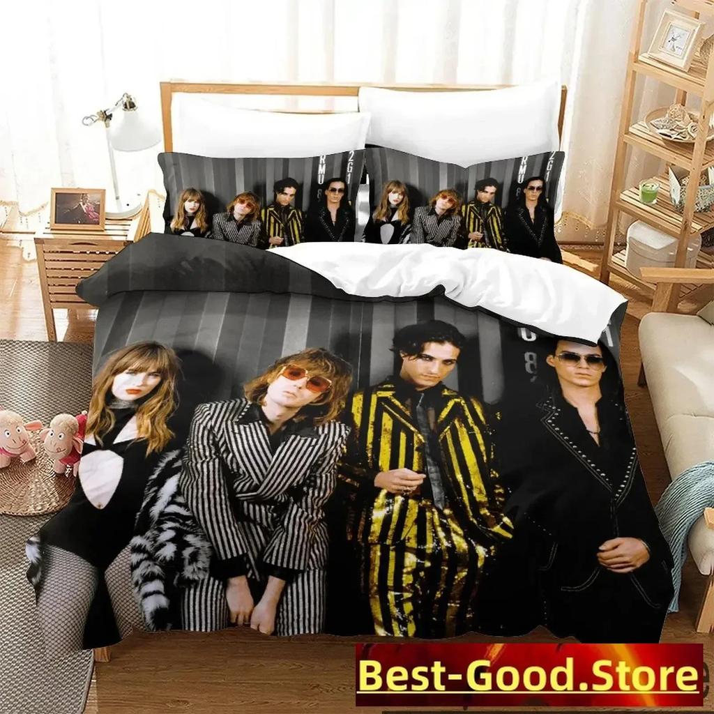 3D Print Maneskin Bedding Set Boys Girls Twin Queen King Size Duvet Cover Pillowcase Bed boys Adult Home Textileextile
