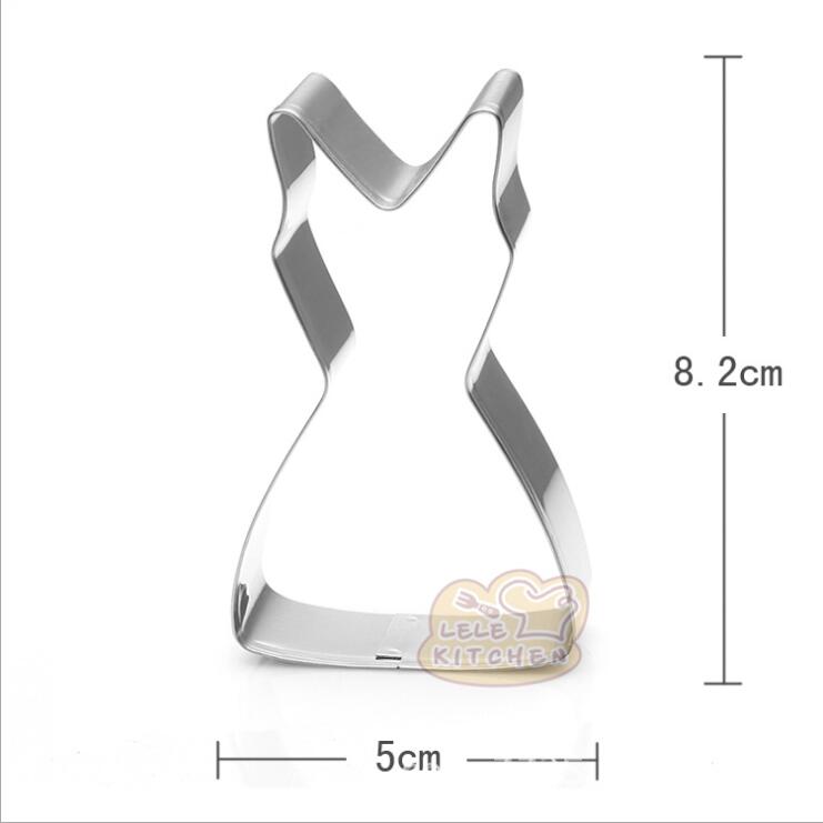 Wedding Dress Metal Cookie Cutters Couple Fondant Cake Decor Princess Cupcake Chocolate Biscuit Mould Patisserie Reposteria