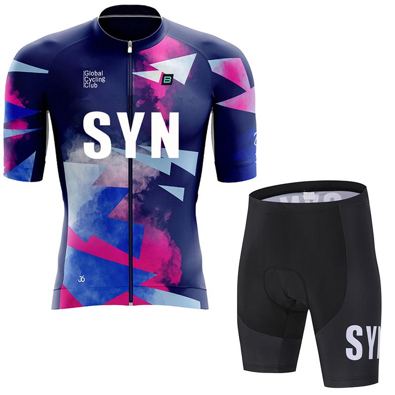 SYN Herren Radsportbekleidung Sommer Rennrad Trikot feuchtigkeitsableitend Radsport Set MTB Radsportbekleidung Radtrikot