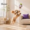 Interactive Pet Toys Plush Mangosteen Dog Toy with Bell, Cute Squeaky Fruit Boredom Breaker Toy, Soft Stuffed Chew for Dogs Puppies Biting Shaking