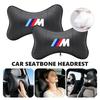 Car Neck Pillow Seat Headrest Protective Pad Head Lumbar Support For M Performance Alpina M3 M5 M6 X1 X3 X4 X5 G20