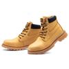 JB916 2025 New Industrial Men Safety Shoes Mid Cut Slip Resistant Waterproof Safety Shoes Brown Men Leisure Shoes