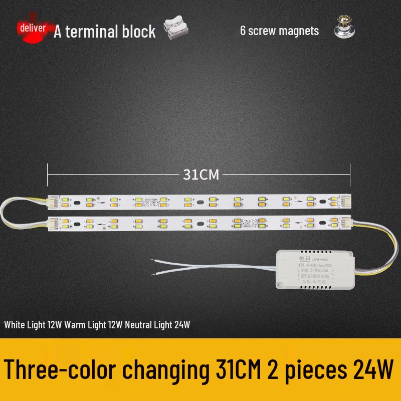 Dimmable LED Ceiling Light Panel: Dual/Triple Color Light Board & Bar